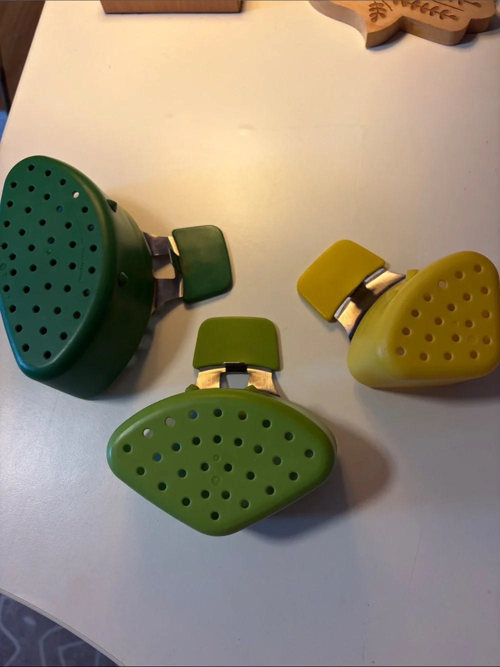 Joseph Joseph Green and Yellow Hang-On Kitchen Strainers - Set of 3